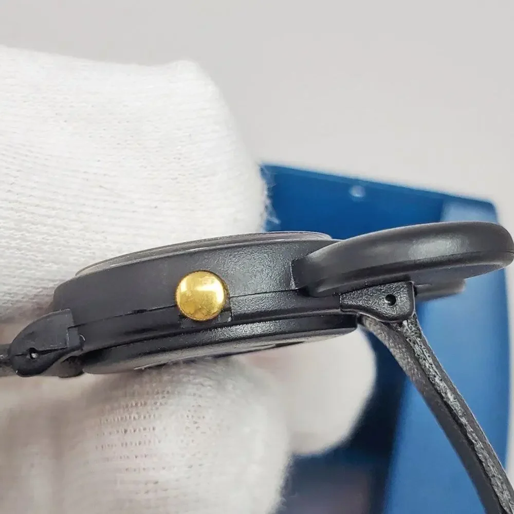 Disney X Lorus VTG Mickey Mouse Black Plastic Face Watch